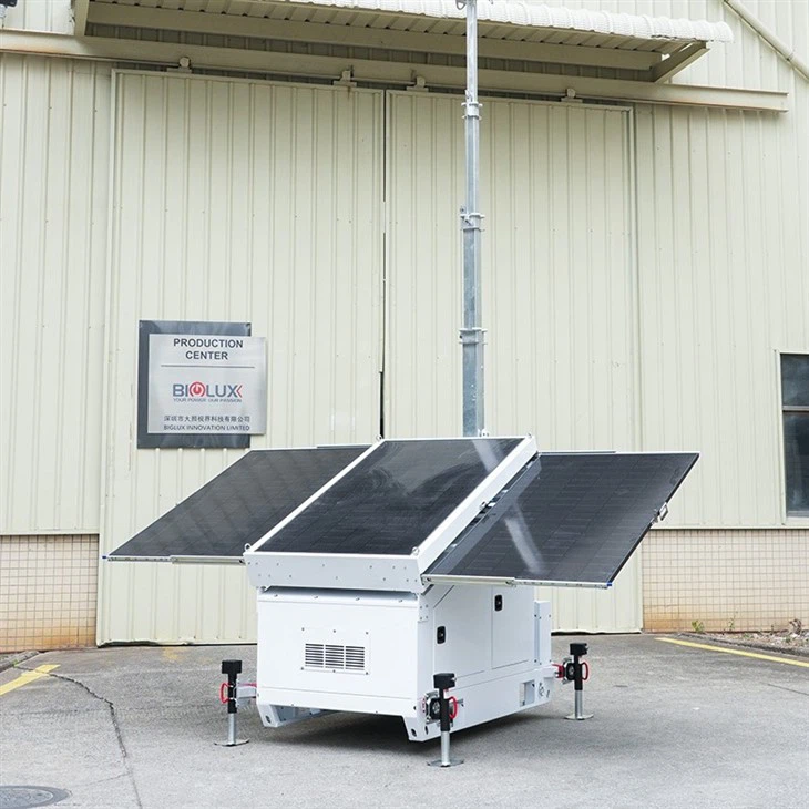HiSKID-III Solar CCTV Security Tower With 3 Solar Panels suppliers