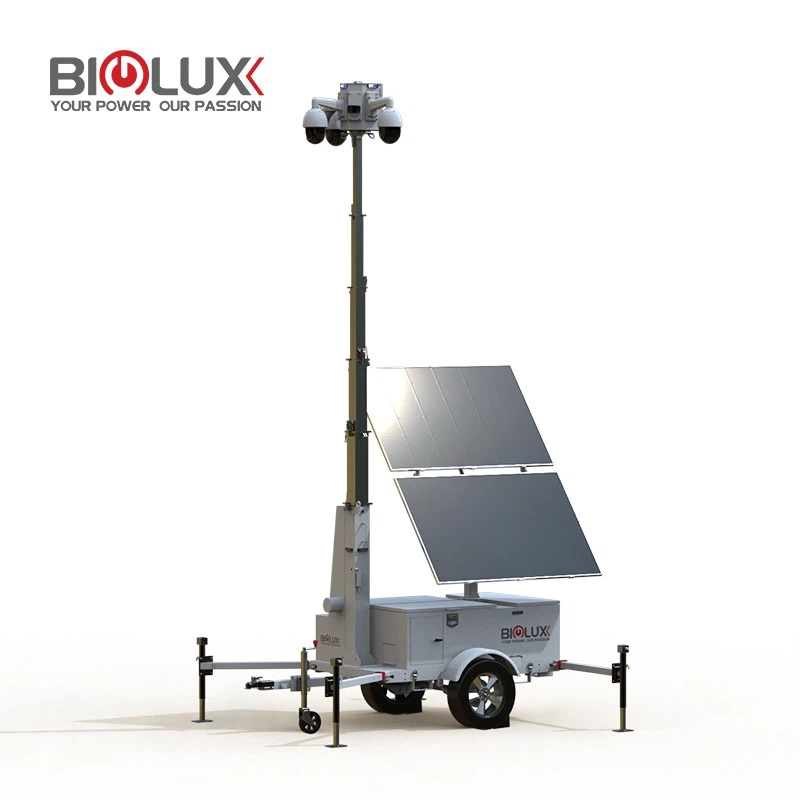 HiSOLO Solar Mobile Surveillance Tower – Reliable, Clean, And Portable Security high quality