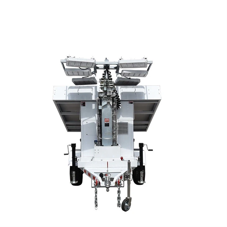 Mobile Solar Light Trailer With Six Solar Panels