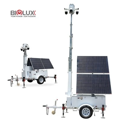 Off - Grid solè - Powered sekirite kamera trelè