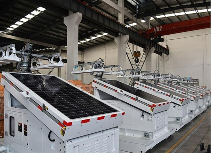 Mobile Mining Skid Solar Light Tower
