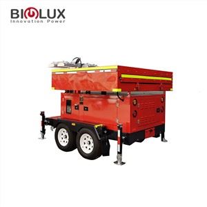 Mobil Solè 1600W dirije limyè Tower 240000lm