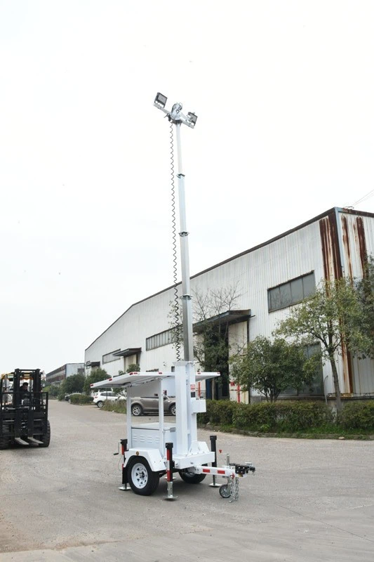 Solar Light Tower For Parking Lot
