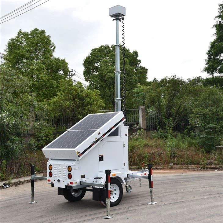 Surveillance Mobile Tower Solar Surveillance Trailer