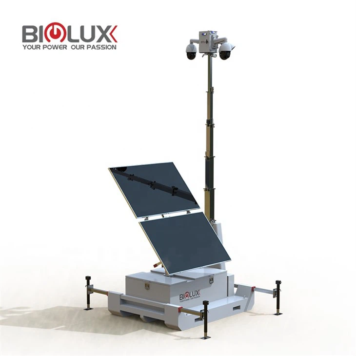 Solar CCTV Tower For Mining Area